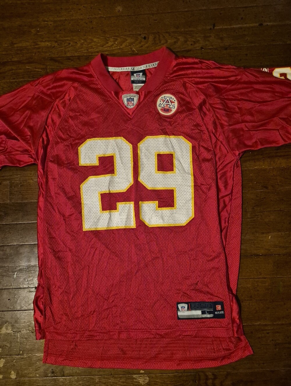 Kansas City Chiefs Eric Berry Reebok Red Football Jersey Mens Sz Large